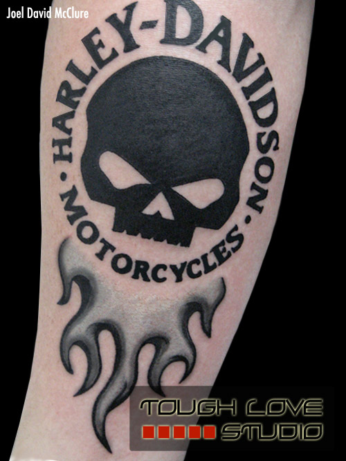 Harley Davidson Motorcycles Tattoo